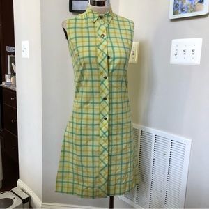Vintage Homemade checkered mod style dress